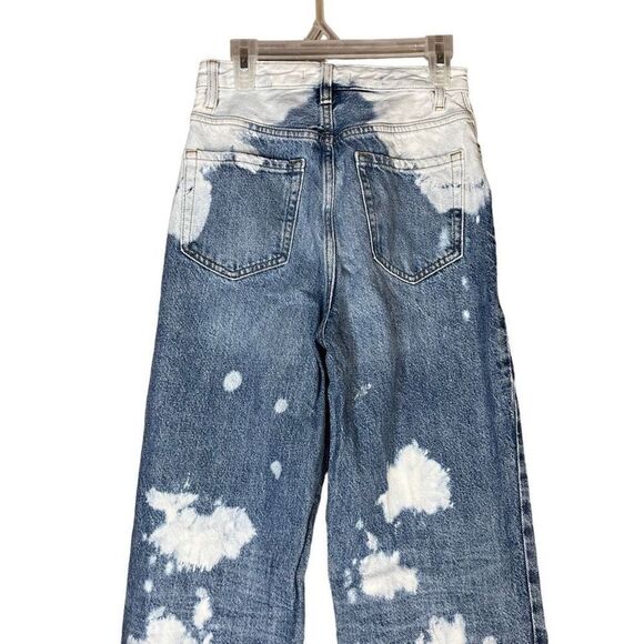 Pacsun 90’s Boyfriend High Rise Straight‎ Leg Bleached Jeans Size 24 - Picture 6 of 10